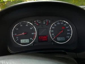 Pour VW Golf 4 IV 1996-2006 Anneaux de compteur de vitesse en aluminium poli x2 - Picture 1 of 15