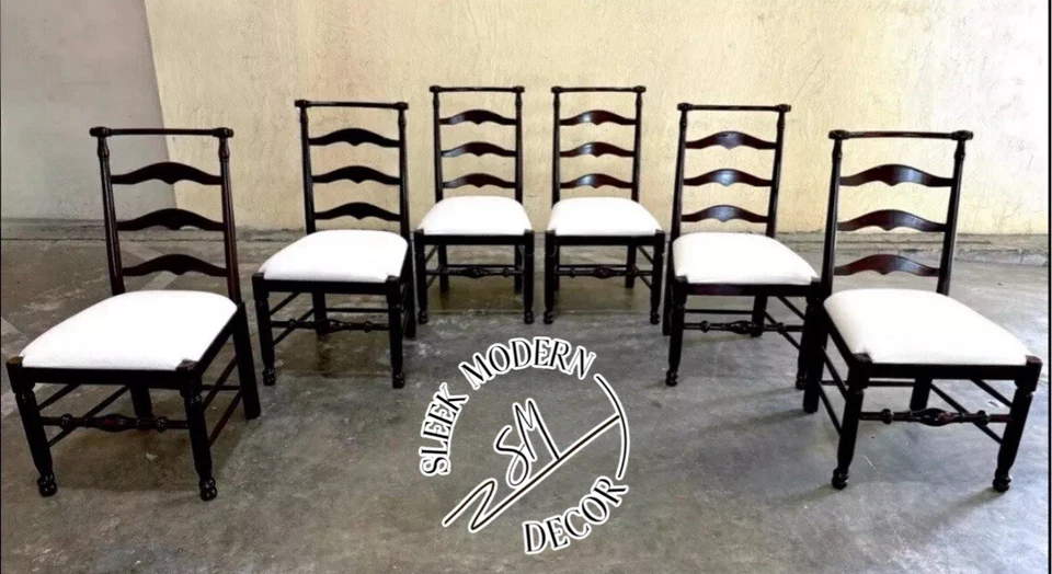 (6) Sillas de comedor Ralph Lauren Home modernas de granja Foto 1 de 4