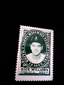 Sehr guter Erhaltungszustand, 1961 Topps Baseball Briefmarke Dick Williams, CENTERED, KANSAS CITY A's - Bild 1 von 6