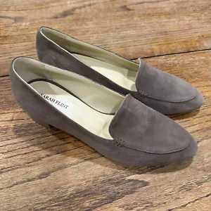 Sarah Flint Taupe Gamuza Tacón Mocasín Hecho a Mano Zapatos para Mujer 39/8.5 Italia - Imagen 1 de 11