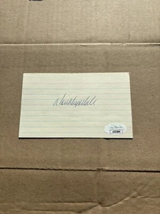 Don Drysdale Signed 3x5 Index Card JSA COA Dodgers Hall Of Fame - Picture 1 of 3