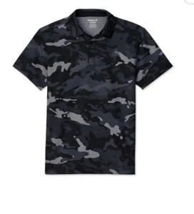 Polo Reebok uomo performance nera mimetica manica corta uomo nuova con etichette - Foto 1 di 4