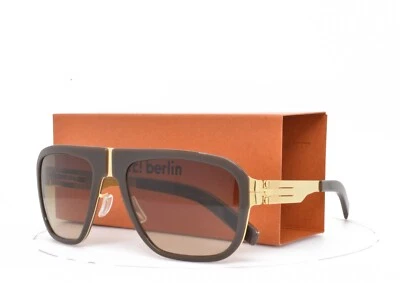 iC! Gafas de sol Berlin M18 Pappelplatz marrón dorado marco aviador lente marrón 54-21 Foto 1 de 4