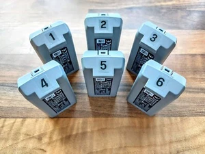 Medium Drone Battery ID Stickers - Sets Of 1 To 6 - Clear label with black text - Picture 1 of 4