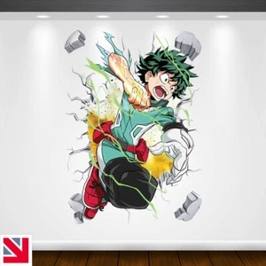 BOKU NO HERO MY ACADEMIA Wall Sticker Vinyl Decal Mural Poster ANIME Kids - Picture 1 of 2