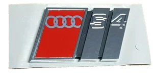 Audi A4 S4 Logo Clip Lettering Emblem Sticker Rear B5 Tailgate - Picture 1 of 1