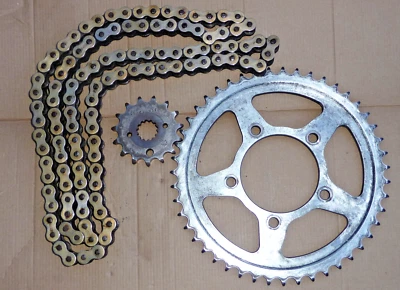 DID CHAIN & JT SPROCKETS SUZUKI GSF 650 S K5 K6 NON ABS 2005 /6 USED 530VX x 112 - Image 1 of 4