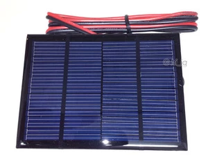 1.5W 12V Mini Power Solar Panel DIY Small Cell Module Charger With 1M Wire - Picture 1 of 1