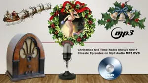 CHRISTMAS COLLECTION OF 600+ Old Time Radio Shows MP3 DVDROM FREE P&P - Foto 1 di 1