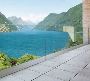 PCSdesign® Glasgeländer-Profil Bodenmontage ohne Flansch GGP1 für 17,52 mm Glas - Bild 1 von 7