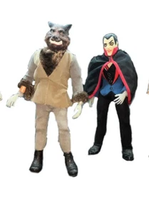 MEGO MAD MONSTERS DRACULA AND WOLF MAN RARE 70s - Picture 1 of 14
