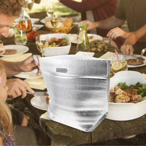 5 pezzi isolati isolati in alluminio sacca per foglio termico fresco barbecue - Foto 1 di 12