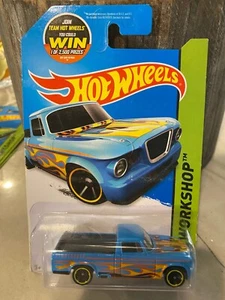 2015 Hot Wheels #214 Workshop-Heat Fleet '63 STUDEBAKER CHAMP Blue w/Black MC5Sp - Picture 1 of 1