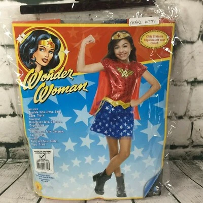 DC Comic Superhéroes Mujer Maravilla PEQUEÑO-MEDIANO Lentejuelas Tutú Niño Disfraz Rubíes Foto 1 de 4