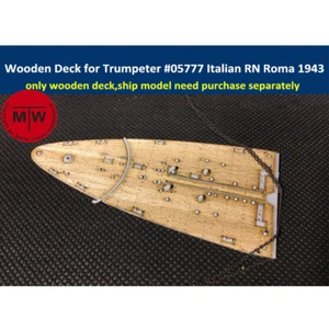 1/700 Holzdeck für Trumpeter 05777 Italian Battleship RN Roma 1943 Modellbausatz - Bild 1 von 1