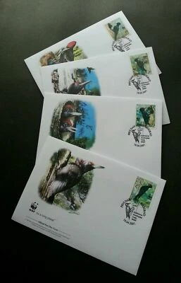 [SJ] Serbia WWF Woodpecker 2007 Bird (stamp FDC) - Image 1 of 4
