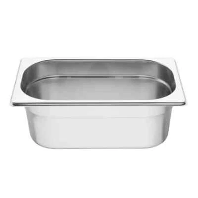 Vogue K819 Edelstahl 1/4 Gastronorm Tablett 100 mm