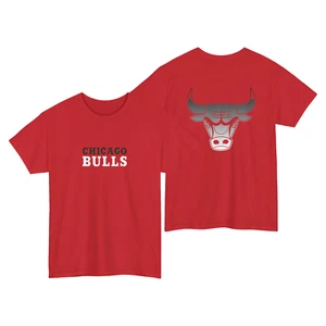NBA - Chicago Bulls Logo Red Edition Unisex T-Shirt - Michael Jordan - Bild 1 von 6