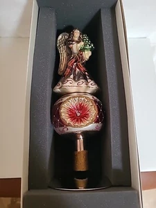 Christmas Glass Tree Topper With Stand - Picture 1 of 11