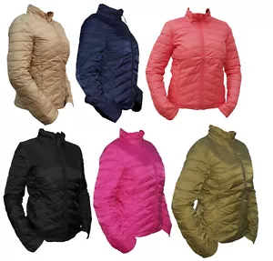 Damen Jacke Steppjacke Daunenjacke Futter Daune Federn leicht dünn - Bild 1 von 9