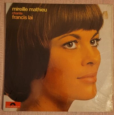 MIREILLE MATHIEU -CHANTE FRANCIS LAI- 1972 CANADIAN LP CHANSON - Image 1 of 4