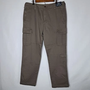Neu mit Etikett Hollister Epic Flex Cargohose für Herren 36 x 30 braun vorne flach Stretch neu - Bild 1 von 24