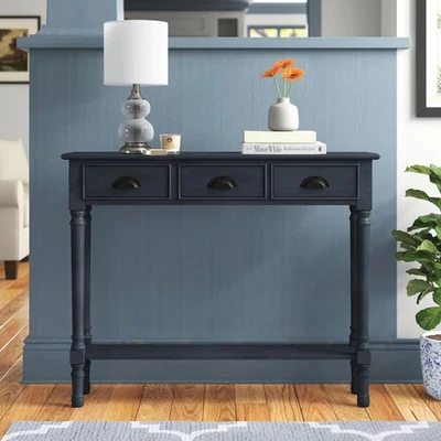 Burlington Wood 3-drawer Console Hallway Table - Imagem 1 de 4