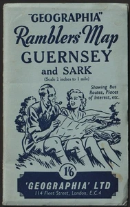 RAMBLERS' MAP OF GUERNSEY & SARK - Picture 1 of 2