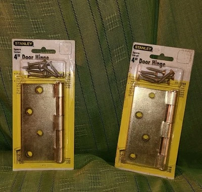 Stanley Classic SOLID BRASS Door Hinges 4"  # 69-0293 - Image 1 of 4