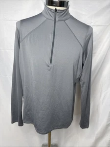 Maglia equitazione Kerrits donna XL 1/4 zip grigia cavallo manica lunga - Foto 1 di 8