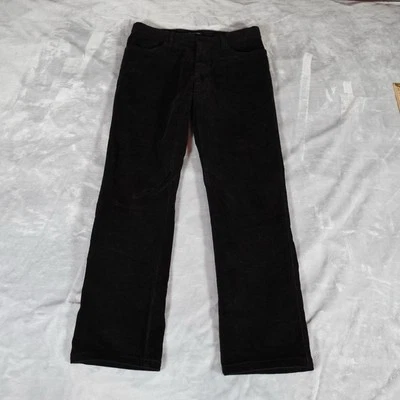 Pantalones de pana Ermenegildo Zegna 5 bolsillos para hombre 33x29 calce recto elegante negro  Foto 1 de 4