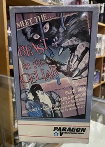 Vintage 1970 Beast In The Cellar VHS Horror 1985 Release Paragon Video - Imagen 1 de 3