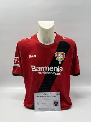 Bayer Leverkusen Trikot 2017/2018 Teamsigniert Autogramm COA Jako XXL - Bild 1 von 4