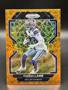 Panini Prizm CEEDEE LAMB 2021 Orange Lazer Prizm SP #239 - Dallas Cowboys - Imagen 1 de 2