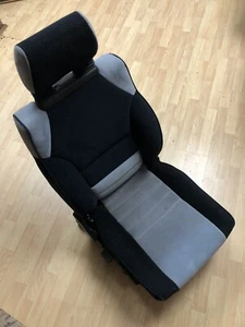 85-89 Toyota MR2 AW11 Passenger Right Seat Blue/Grey Velour Seat Bucket - Picture 1 of 9