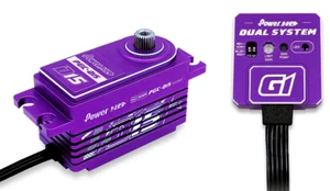 1/10 RC Drift Racing SERVO + GYRO Programmable Low Profile D15+ G1 -PURPLE- - Picture 1 of 12