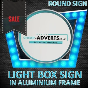 One sided Round LED Projected Signs 60 cm - Custom Shop Sign LightBox Display - Picture 1 of 5