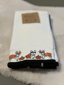 Casaba Geist Kürbis Hunde Halloween 3er Pack Küchentuch Set - Bild 1 von 7