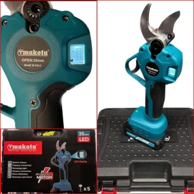 Forbice Cesoia da Potatura 35mm Display Makota a Batteria 26V 3.0AH 2 Batterie - Immagine 1 di 4