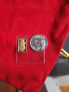 POBJOY MINT LONDON BOB THE CAT 1g .9999 GOLD in orig plastic sleeve-SUPER RARE - Picture 1 of 2