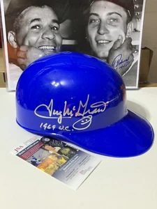 Tug McGraw Signed Full Size Replica Helmet *1969 WC* NY Mets JSA /Coa - Picture 1 of 4