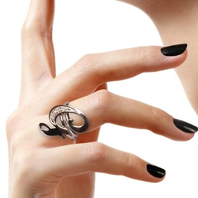 Anello con iniziale G in Argento 925 millesimi lucido e zirconi - Immagine 1 di 4