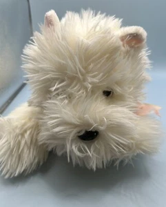 Russ Berrie Sammie Dog White Terrier Realistic Stuffed Animal Plush - Picture 1 of 7