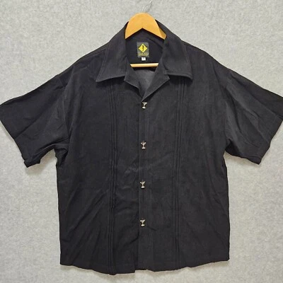 Vintage Spanish Harlem Camp Shirt Mens 2X Lined Martini Buttons Retro - Image 1 of 4