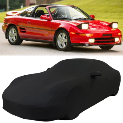 Cubierta interior de coche elástica a prueba de polvo personalizada negra para Toyota MR2 1985-1995 Foto 1 de 4
