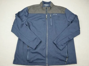 Orvis Jacket Men Extra Large Blue Full Zip Pockets Fleece Lining Outdoor XL - Picture 1 of 8