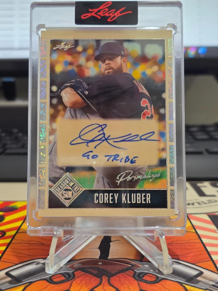 2025 Seasons In The Sun Personalized Auto "Go Tribe" Corey Kluber #3/6 Holo Dots - Image 1 of 2