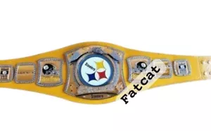 New NF.L American Ball Custom Pittsburgh Steelers spinner Championship Belt - Picture 1 of 2
