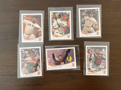 Лот бейсбольных карточек San Francisco Giants 2012 World Series (6) - все мини - Изображение 1 из 4