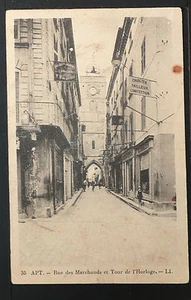 FRANCE 834-APT -Rue des Marchands et Tour de l'Horloge - Picture 1 of 2